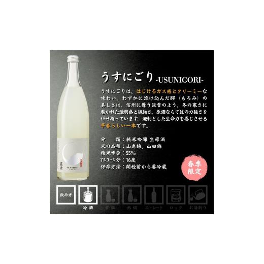 ふるさと納税 日本酒 純米大吟醸酒 長野県 富士見町 先行予約 春季限定 真澄 うすにごり 山花 フラッグシップ 飲み比べ セット 720ml 6本 純米大吟醸酒 純米吟…_2