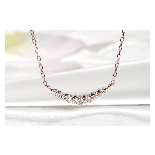 ふるさと納税 アクセサリー ネックレス 山梨県 昭和町  0.12ct K18YG グラデーション ダイヤモンド ネックレス CSN00201-18Y SWAV019｜山梨県 昭和町 ジュエリ…の画像