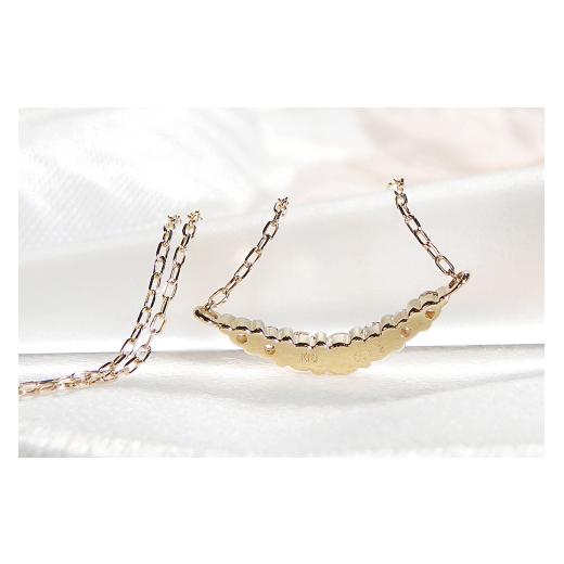 ふるさと納税 アクセサリー ネックレス 山梨県 昭和町  0.12ct K18YG グラデーション ダイヤモンド ネックレス CSN00201-18Y SWAV019｜山梨県 昭和町 ジュエリ…の画像