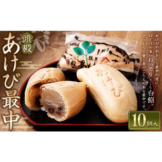 ふるさと納税 和菓子 もなか 山形県 白鷹町 頭殿あけび最中 10個入 最中 もなか モナカ あけび アケビ 白餡 白あん 和菓子 スイーツ お菓子 おかし おやつ_1
