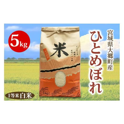 ふるさと納税 米 ひとめぼれ 宮城県 大郷町 [令和7年産]宮城県 大郷町産 1等米 ひとめぼれ 白米 5kg×1袋|2025年 ヒトメボレ 米 お米 こめ コメ 精米 宮城…