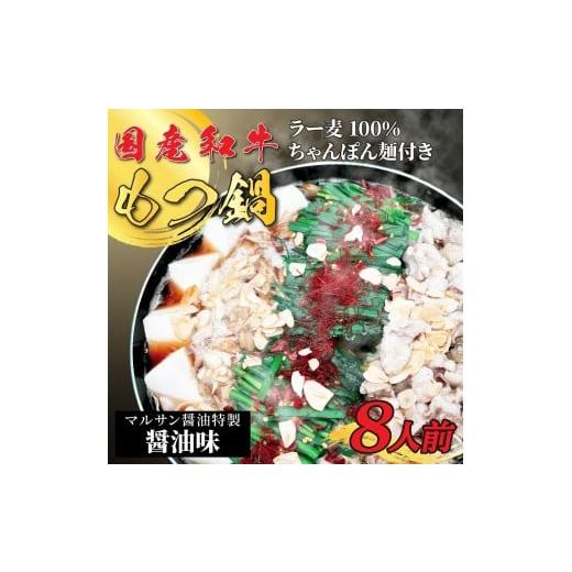 ふるさと納税 惣菜・レトルト 冷凍 福岡県 大任町  化粧箱入り 素材にこだわりました 厳選博多牛もつ鍋セット8人前(国産牛もつ使用) もつ鍋 もつなべ 鍋 なべ …_1