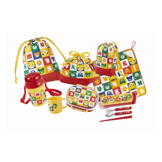 ふるさと納税 食器・グラス セット 大阪府 八尾市 F159 ミキハウス 通園・通学ランチグッズ8点セット(マルチ) マルチ