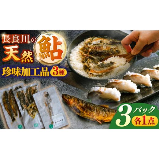 ふるさと納税 川魚 あゆ 岐阜県 岐阜市 鮎 [清流長良川]おかえり鮎 珍味加工品3点セット あゆ 寿司 甘露煮 炊き込みご飯 魚 川魚 魚介類 惣菜 おかず ご飯の…