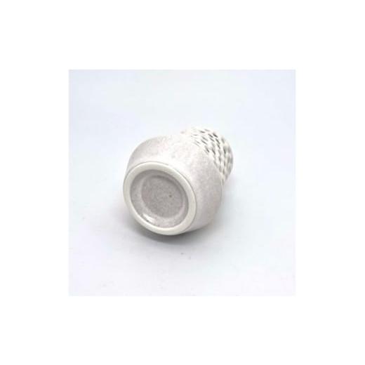 ふるさと納税 陶磁器・漆器・ガラス 大阪府 大阪狭山市 wave 磁器製 茶道具 灰 ／ 振出 菓子器 伝統 鋳込技法 蓋付き 箱無し No.290の画像