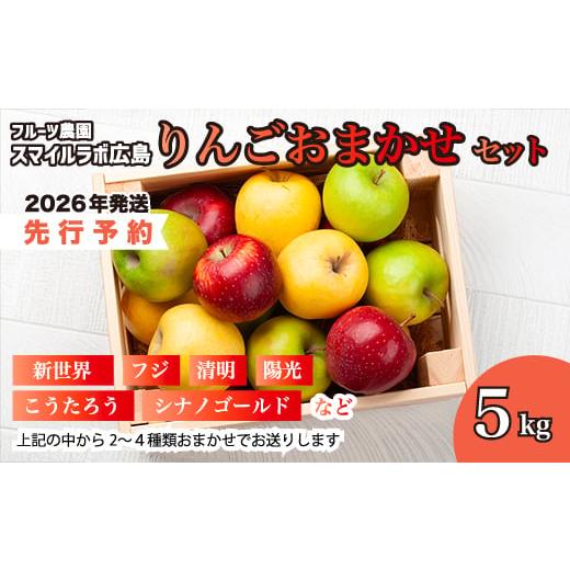ふるさと納税 りんご 広島県 三原市 先行受付 りんご おまかせセット 5kg 2026年10月頃順次発送予定 りんご リンゴ 林檎 詰め合わせ フルーツ 果物 おまかせ…