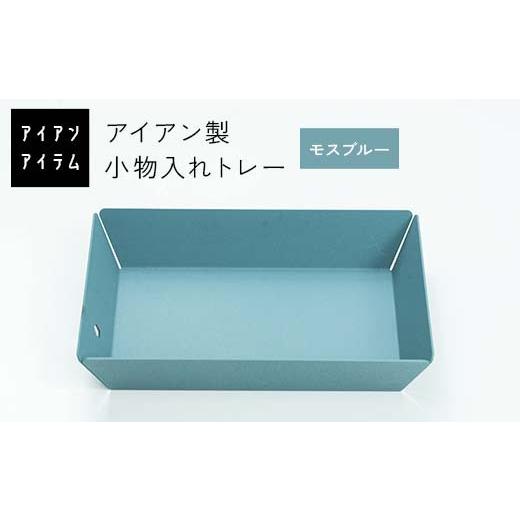 ふるさと納税 雑貨・日用品 熊本県 嘉島町 FKK19-21E アイアンアイテム 小物入れトレー モスブルー モスブルー