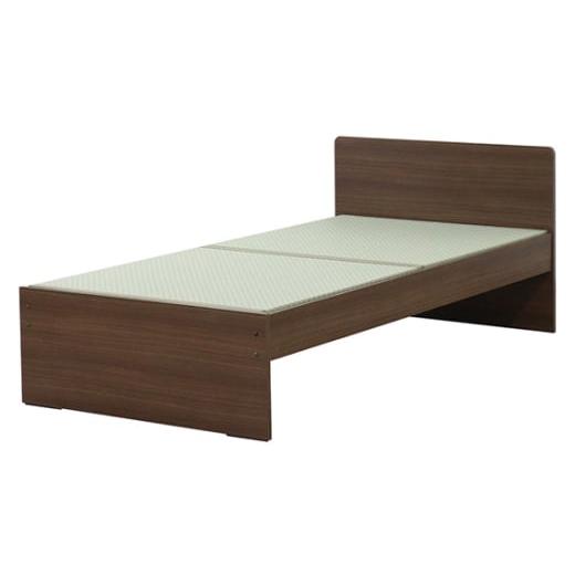 ふるさと納税 家具 愛知県 刈谷市 組み立て式 394-op-migusa 引出付 日本製 セキスイMIGUSA畳使用 国内生産デザイン畳ベッド(シングル) フレーム色:ダー…