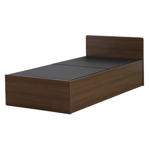 ふるさと納税 家具 愛知県 刈谷市 組み立て式 394-cl-migusa 日本製 セキスイMIGUSA畳使用 国内生産デザイン畳ベッド(セミダブル) フレーム色:ダークブラ…