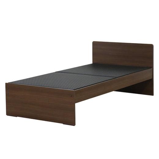 ふるさと納税 家具 愛知県 刈谷市 組み立て式 394-op-migusa 引出付 日本製 セキスイMIGUSA畳使用 国内生産デザイン畳ベッド(セミダブル) フレーム色:ダ…