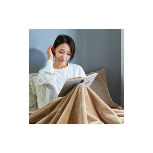 ふるさと納税 タオル・寝具 大阪府 泉大津市 ベージュ CALDO NIDO notte3 カルドニードノッテ 3 ひざ掛け毛布 80×110cm ベージュ