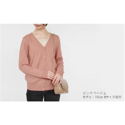 ふるさと納税 服 女 新潟県 五泉市 Vネックカーディガン カシミヤ 100% ( ブラック・L ) レディース 日本製 | ニット Vネック カーディガン 薄手 無地 おしゃ…_7