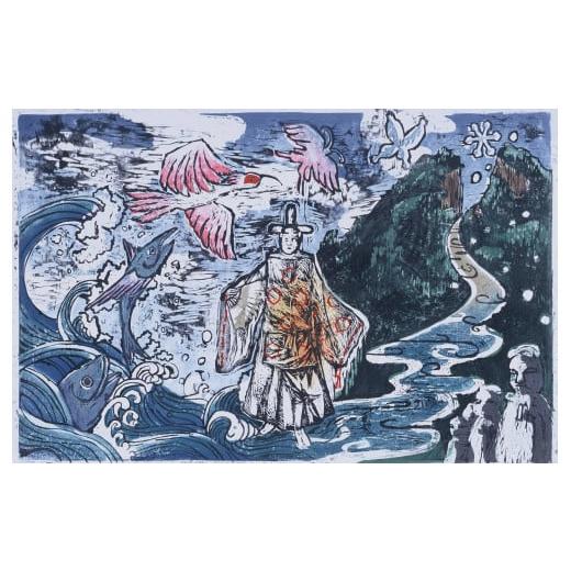 ふるさと納税 伝統技術 新潟県 佐渡市 はんが甲子園受賞作品 作品名「佐渡の神々」