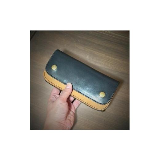 ふるさと納税 財布 茨城県 ひたちなか市 ラフテール トラッカー ロングウォレット BI CW-TR-BC-Lの画像