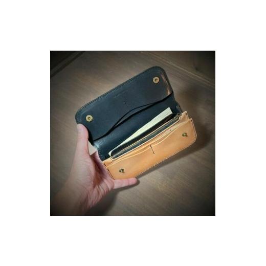 ふるさと納税 財布 茨城県 ひたちなか市 ラフテール トラッカー ロングウォレット BI CW-TR-BC-Lの画像