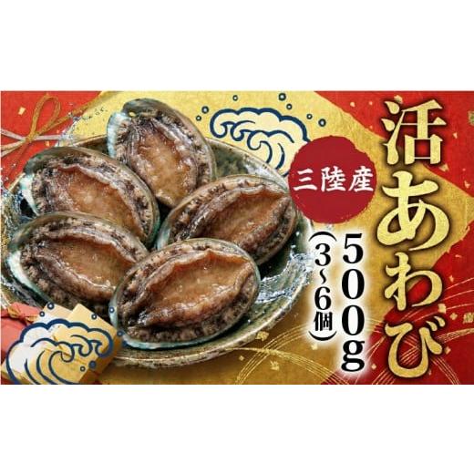 ふるさと納税 魚貝類 アワビ 岩手県 大船渡市 期間限定 活あわび 500g(3個〜6個) 鮑 あわび アワビ 蝦夷あわび 活あわび 冷蔵 Abalone ステーキ バターソテ…