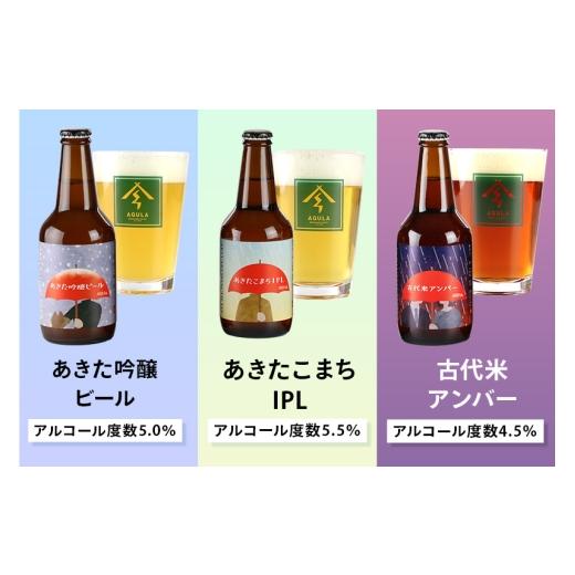 ふるさと納税 ビール 地ビール 秋田県 秋田市 《定期便6ヶ月》 秋田の地ビール 秋田あくらビール国際審査会受賞ビール5種×6本セット(330ml×計6本) クラフト…の画像