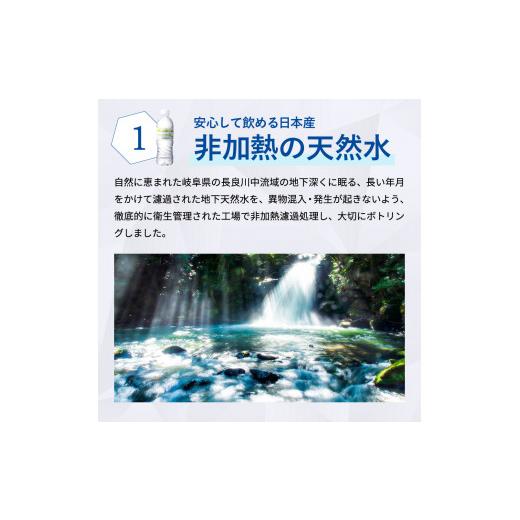 ふるさと納税 水・ミネラルウォーター 1L〜2L 岐阜県 関市  定期便 2L 12本 × 3ヵ月 硬度27mg／L 超軟水 ミネラルウォーター 2L ピュアの森 (6本×2ケースを3…の画像