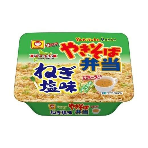 ふるさと納税 麺類 焼きそば 北海道 小樽市 2回定期便 東洋水産北海道工場 マルちゃん「やきそば弁当 ねぎ塩味」 12食入り(1ケース)