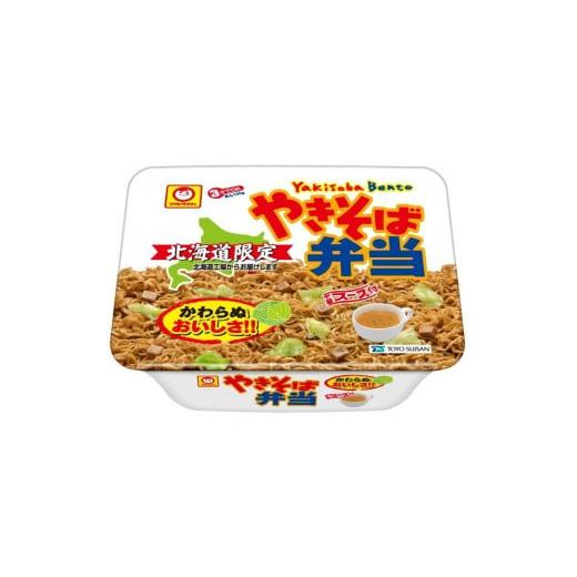 ふるさと納税 麺類 焼きそば 北海道 小樽市 2回定期便 東洋水産北海道工場 マルちゃん「やきそば弁当」12食入り 1ケース