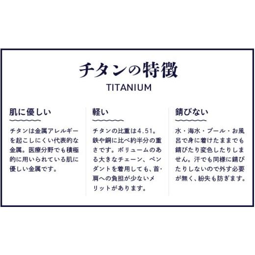 ふるさと納税 アクセサリー ネックレス 福井県 坂井市 チタン削り出し ／ 家紋彫刻ドッグタグ・ネックレス ／ KB360 60cm チタン製 日本製 ドッグタグ ネック…の画像