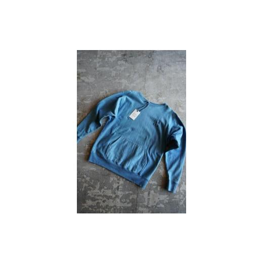 ふるさと納税 服 男 東京都 八王子市 HAM IAM 数量限定 本藍染めスウェットシャツ あい(ブルー系) XLサイズ XLサイズ