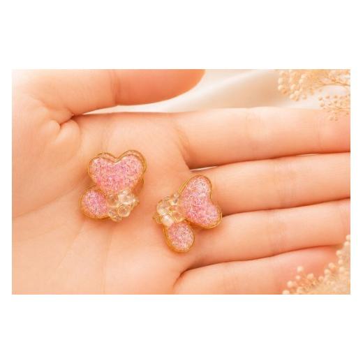 2499円✩アイヒメ山アジサイ✩*॰オリジナルピアス 樹脂 押し花 アクセサリー ふるさと納税 アクセサリー 石川県 志賀町 さくら貝 Kakera シリーズ