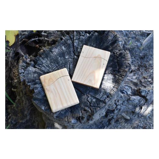 ふるさと納税 文房具・玩具 三重県 伊賀市 木のカードケース 丸型 丸型