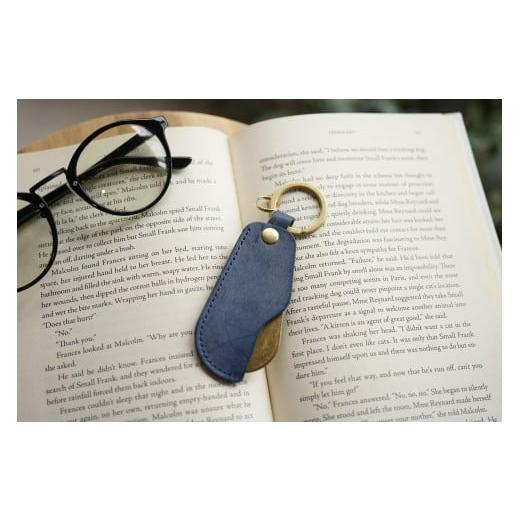 ふるさと納税 雑貨・日用品 兵庫県 神戸市 本革 スライド靴べら シューホーン espoir-エスポワール ネイビー ネイビー