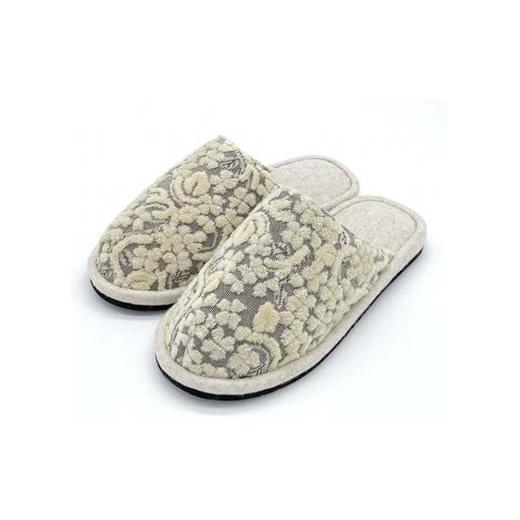 ふるさと納税 ファッション スリッパ 和歌山県 九度山町 金華山織 うだつ型 スリッパ ベージュ 1足 約23.5cm〜26.5cm クローバー 株式会社中矢パイル KSK4 ベ…