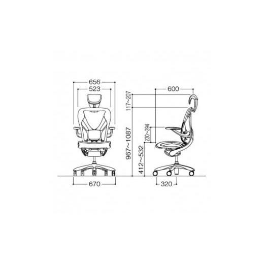 ふるさと納税 家具 インテリア・寝具・収納 愛知県 犬山市 807-1_Inaba OfficeChair 「Xair（エクセア）」（インディゴブルー） | チェア 椅子 リクライニング…の画像
