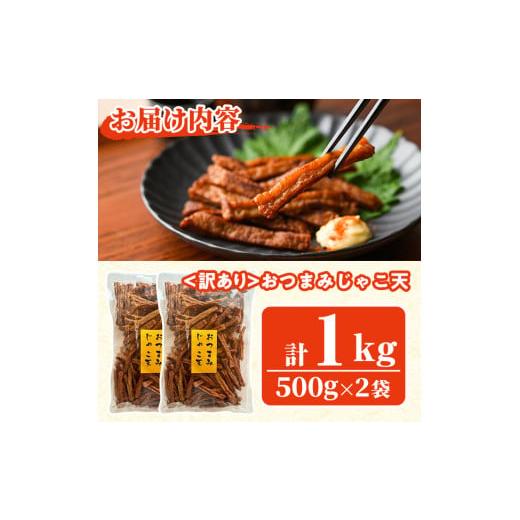 ふるさと納税 かまぼこ・練り製品 宮崎県 門川町  訳あり おつまみじゃこ天(計1kg・500g×2袋) すりみ さつまあげ じゃこ おつまみ おかず 弁当 惣菜 おでん …の画像