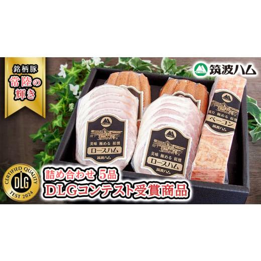 ふるさと納税 豚肉 セット 茨城県 桜川市 筑波ハム DLGコンテスト受賞商品 詰め合わせ ( ロースハム 140g ベーコン 230g ウィンナー 200g ) ( 茨城県共通返礼…