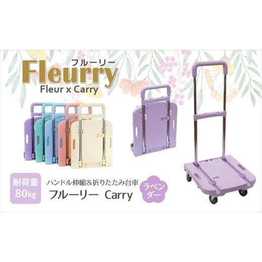 ふるさと納税 雑貨・日用品 愛知県 春日井市 ハンドルが伸縮する台車「フルーリーCarry」 カラー:ラベンダー(パープル) カラー:ラベンダー(パープル)