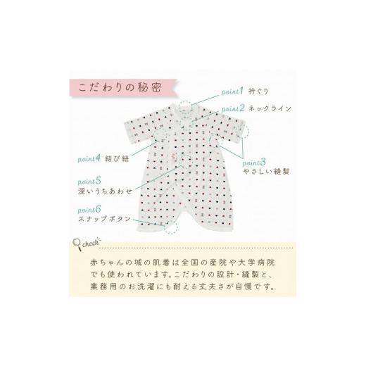 ふるさと納税 服 子ども 福岡県 久留米市 新生児肌着セット5枚組_ 新生児 肌着 セット 5枚組 綿 100％ 平面縫製 オールシーズン 日本製 ベビー肌着 赤ちゃんの…の画像