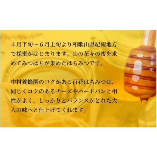 ふるさと納税 加工品等 はちみつ 和歌山県 みなべ町 百花蜂蜜 約500g×2本 nkmryoho005Aの画像