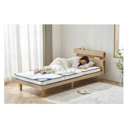 ふるさと納税 タオル・寝具 宮城県 角田市 マットレス 三つ折りポケットコイルマットレス 10cm PMTS10H-3S ホワイト