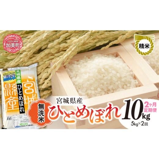 ふるさと納税 米 ひとめぼれ 宮城県 加美町 2回 定期便 無洗米 令和7年度産 宮城 ひとめぼれ 計 10kg ( 5kg × 2回 )| 菅原精米工業 宮城県 加美町 sw-hb0…