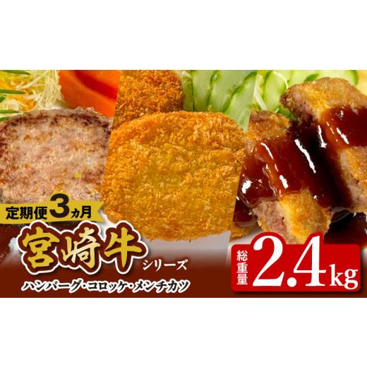 ふるさと納税 ハム・ソーセージ・ハンバーグ 宮崎県 延岡市 3ヶ月定期便 宮崎牛シリーズN124-YF074_1