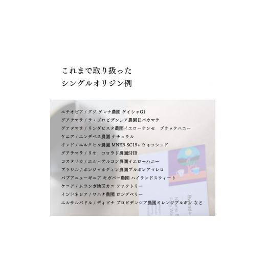 ふるさと納税 コーヒー コーヒー豆 新潟県 村上市  定期便：3ヶ月連続でお届け シングルオリジンコーヒー 100g × 3品種（豆）計300g×3ヶ月 1075021 コーヒー…の画像