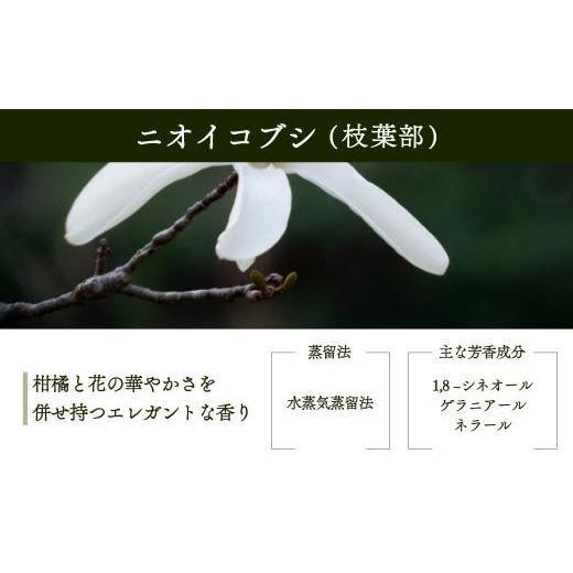 ふるさと納税 アロマ・入浴剤 アロマ用品 岐阜県 高山市  yuica エッセンシャルオイル ニオイコブシ枝葉部（5ml）| オイル アロマ リフレッシュ 自然 森林 正…の画像