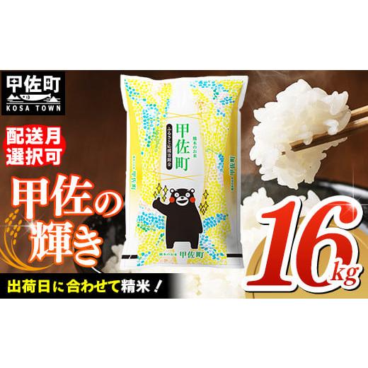 ふるさと納税 米 熊本県 甲佐町 令和8年3月発送 『甲佐の輝き』精米16kg(5kg×2袋、6kg×1袋) 配送月選択可 /出荷日に合わせて精米 価格改定ZM 令和8年3月…