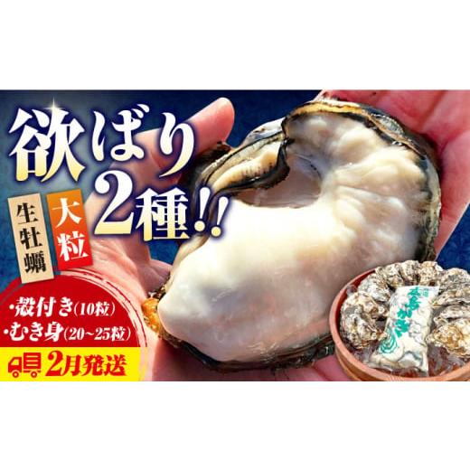 ふるさと納税 牡蠣 広島県 江田島市 2月11日(水)着 牡蠣 生食 むき身 殻付き かき カキ 大粒でぷりっぷり 生牡蠣 かきうちの 牡蠣 むき身 500g&殻付き 10…