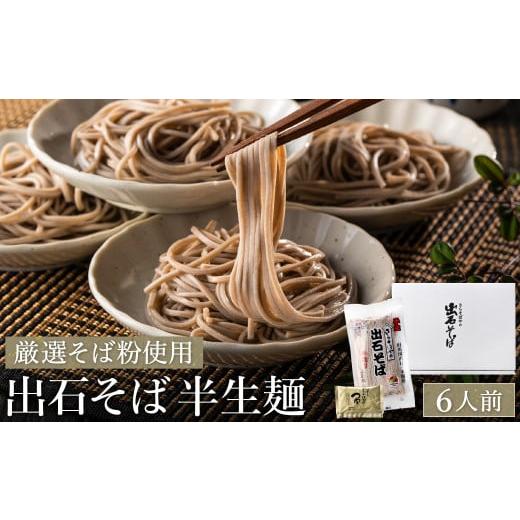 ふるさと納税 そば 生・半生めん 兵庫県 豊岡市 出石そば 6人前(半生麺)つゆ付き / 通常Ver(通年受付) 6人前 / 通常Ver(通年受付)