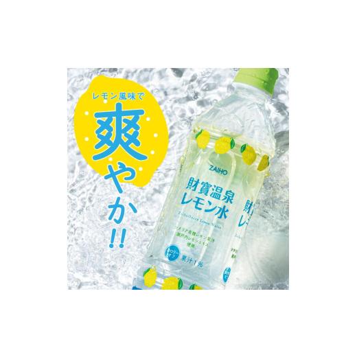 ふるさと納税 果汁飲料 鹿児島県 垂水市 E5-2262／ 6回定期 財寶温泉 レモン水 500ml×24本_4