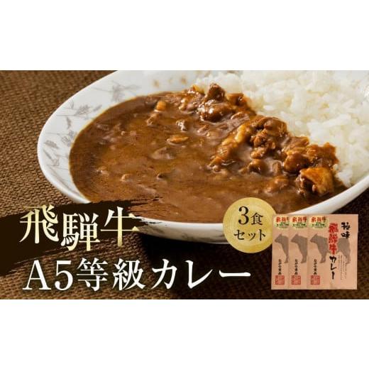 ふるさと納税 加工品等 レトルト 岐阜県 高山市 A5等級飛騨牛 カレー 3食セット | 肉 牛肉 レトルト 非常食 レトルトカレー 人気 飛騨高山 ながせ食品 FH006VC…