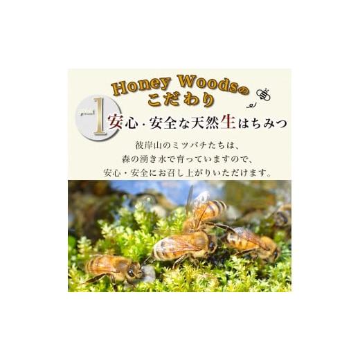 ふるさと納税 加工品等 はちみつ 京都府 亀岡市  ボトルタイプ 訳あり 京都・彼岸山 徳用 天然 はちみつ 百花蜜 2本 選べる容器 瓶 ボトルタイプ Honey Woods…の画像