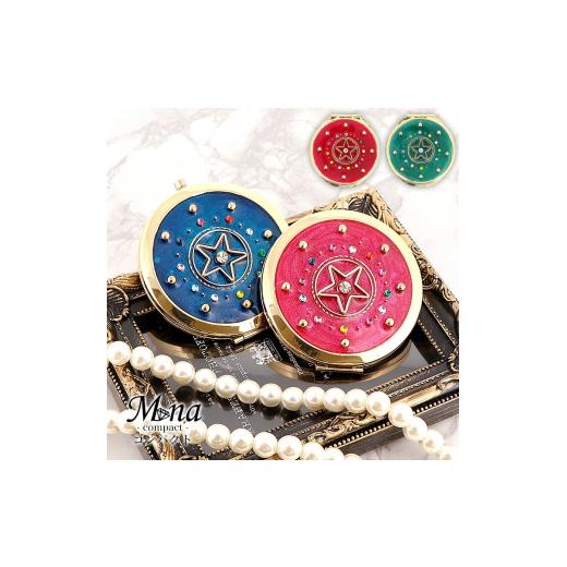 ふるさと納税 雑貨・日用品 大阪府 寝屋川市 コンパクトミラー 憧れの魔法少女のアイテムのようなデザインに心躍る エルナト/compact-11 |ミラー ミニ鏡 手…