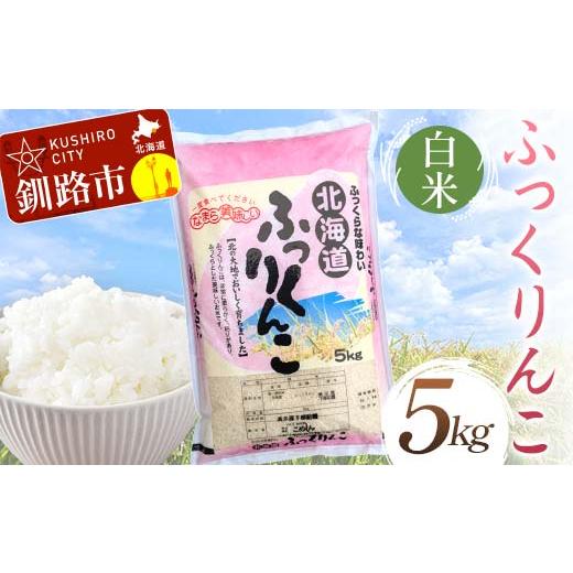 ふるさと納税 米 北海道 釧路市 5月発送 ふっくりんこ 5kg 白米 北海道産 米 コメ こめ お米 白米 F4F-10057 5月発送