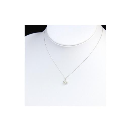 ふるさと納税 アクセサリー ネックレス 山梨県 韮崎市 ネックレス PT900 プラチナ ダイヤモンド 0.3ct フラワー モチーフ ネックレス 小ぶり レディース 華奢 …_3
